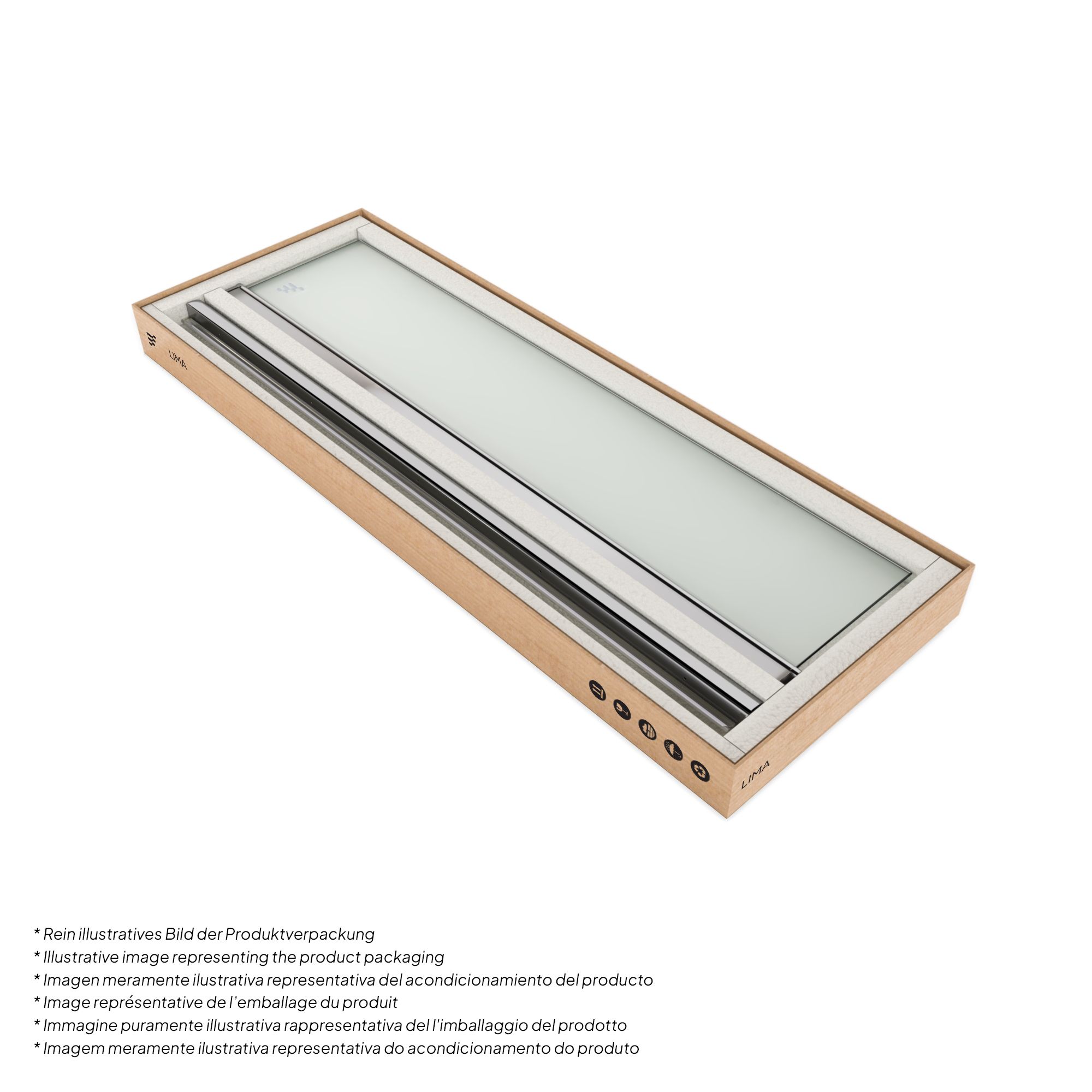 Shower Door Lima with Hinged Doors 68-140 cm made of Frosted ESG Safety Glass