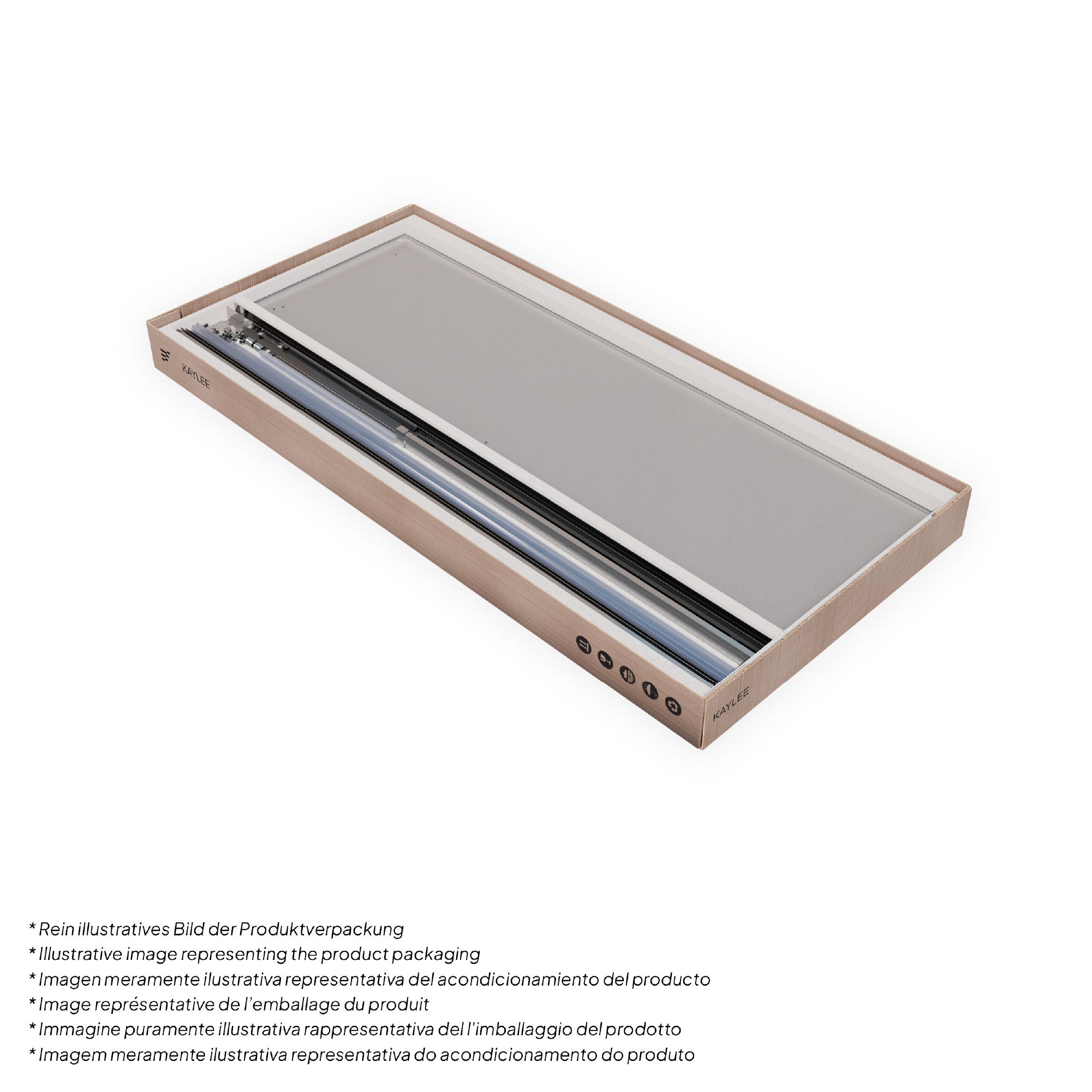 Shower Door Niche Door Kaylee with Sliding Door made of 6mm Tempered Clear Glass
