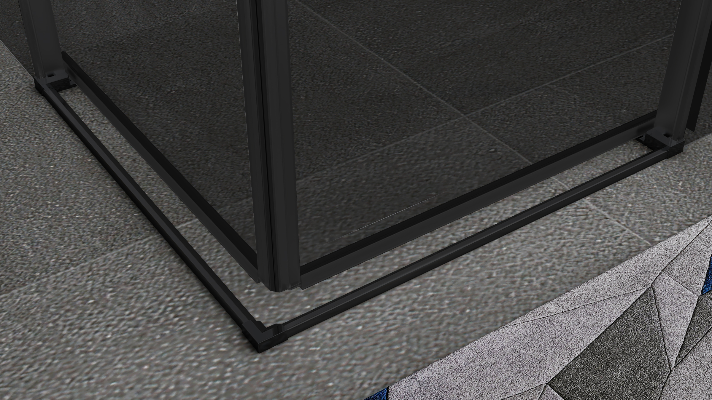 Corner Entry Kaylee with Sliding Doors Made of ESG Safety Glass