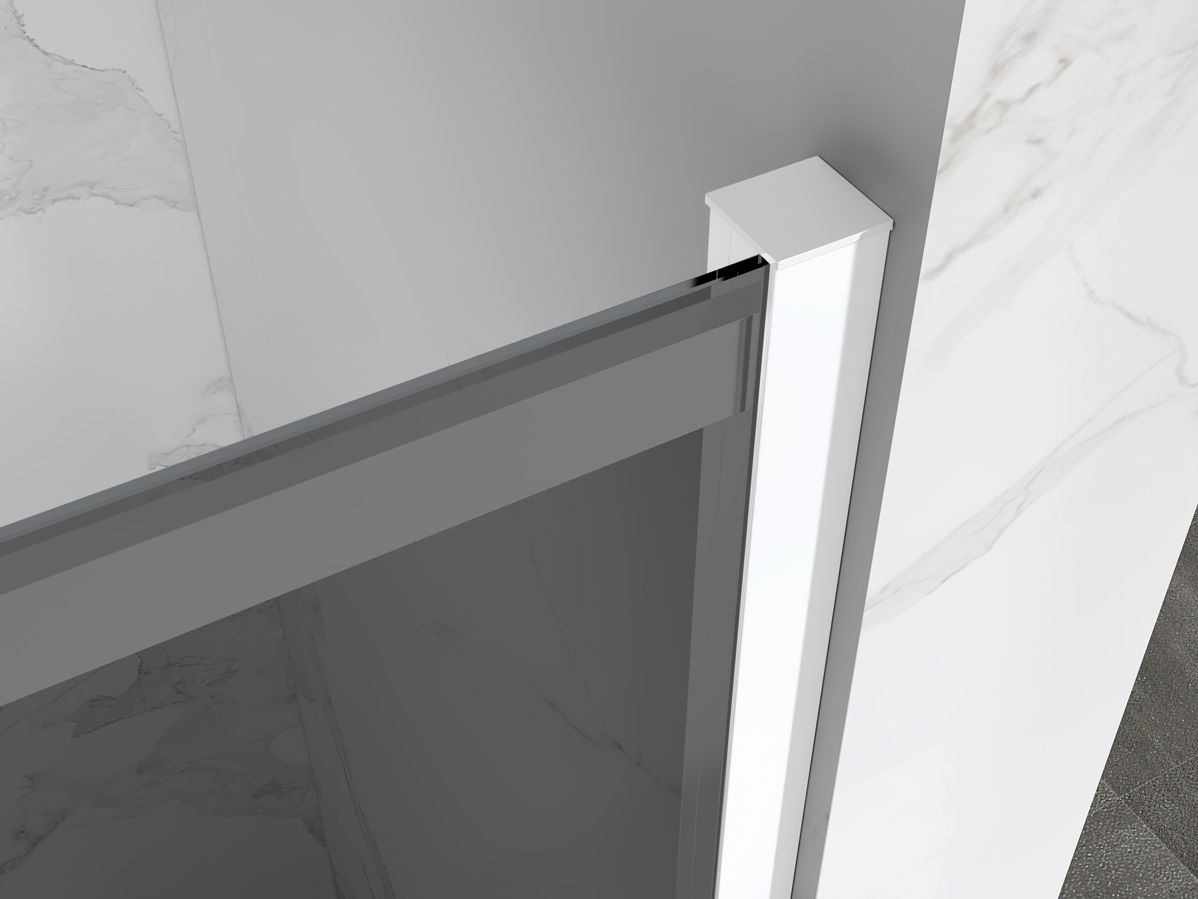 Corner Entry Kaylee with Sliding Doors Made of ESG Safety Glass