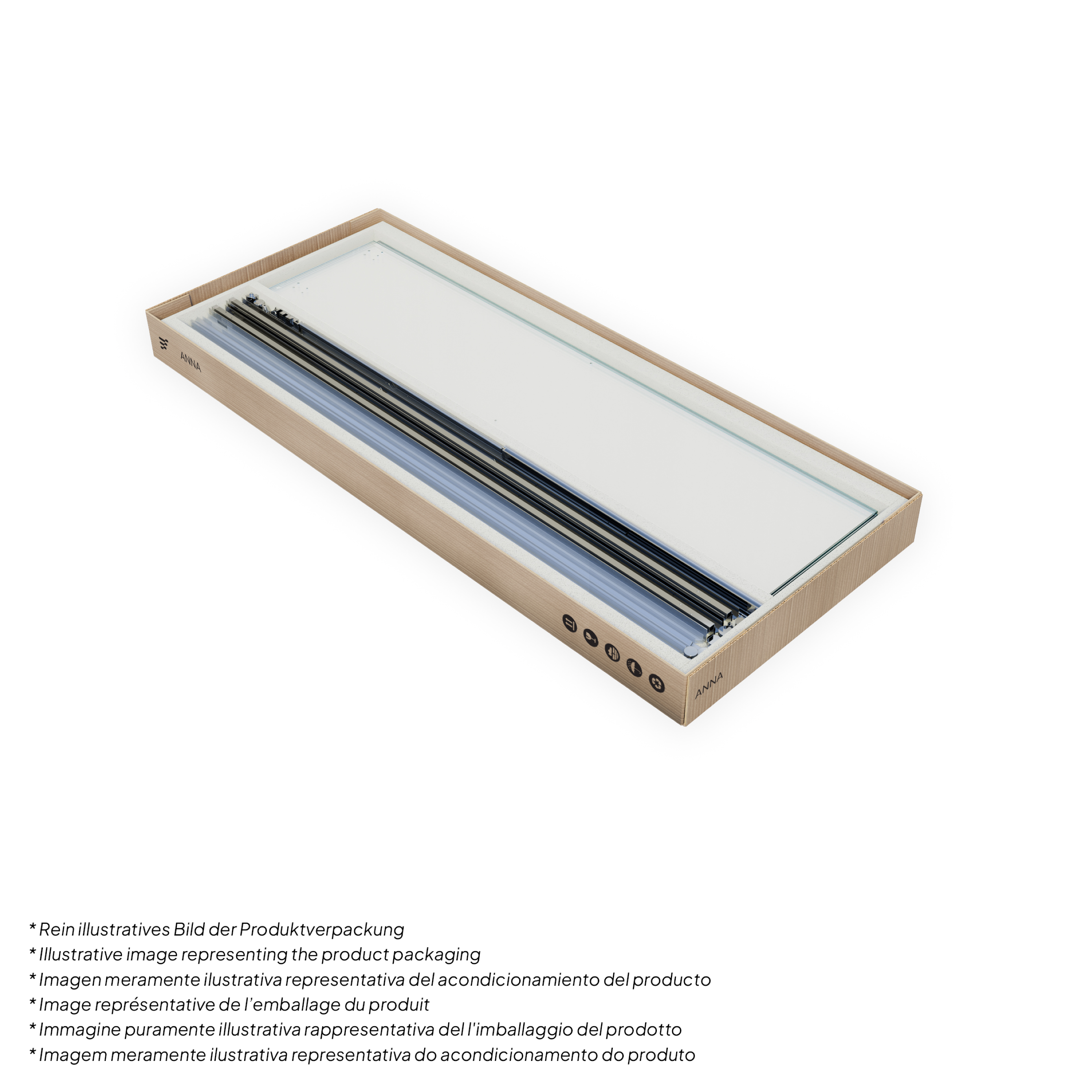 Corner entry Anna with sliding doors made of 8 mm tempered safety glass