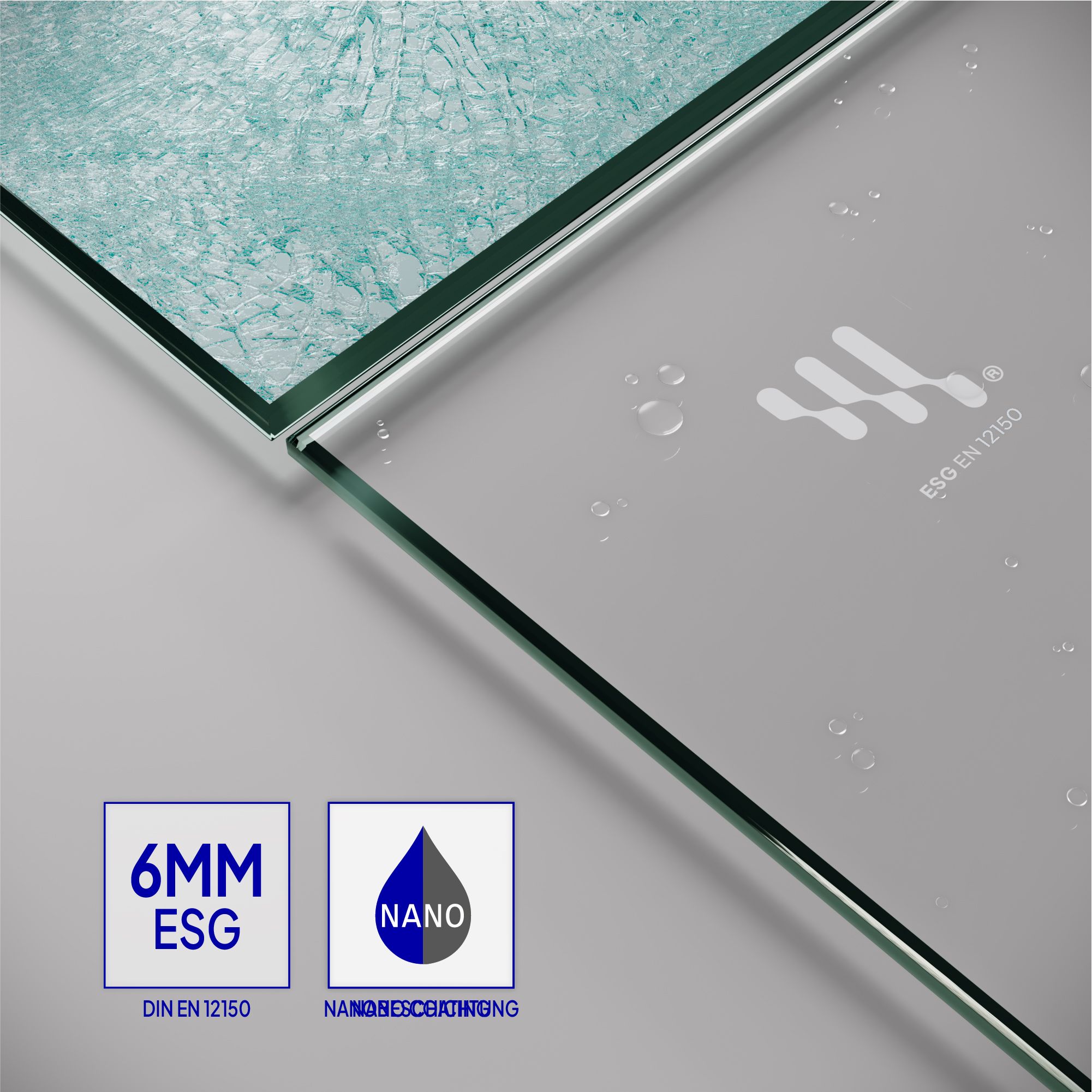 Shower Door Niche Door Kaylee with Sliding Door made of 6mm Tempered Clear Glass