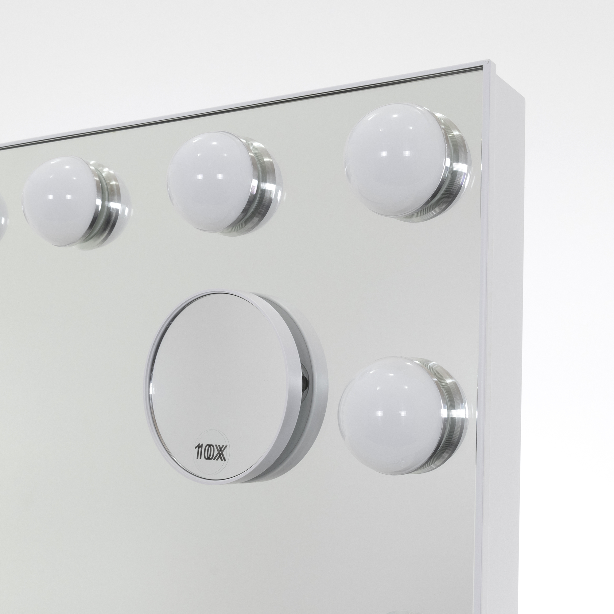 Schminkspiegel Bulb FRAME mit 18  dimmbaren LED-Lampen Weiß