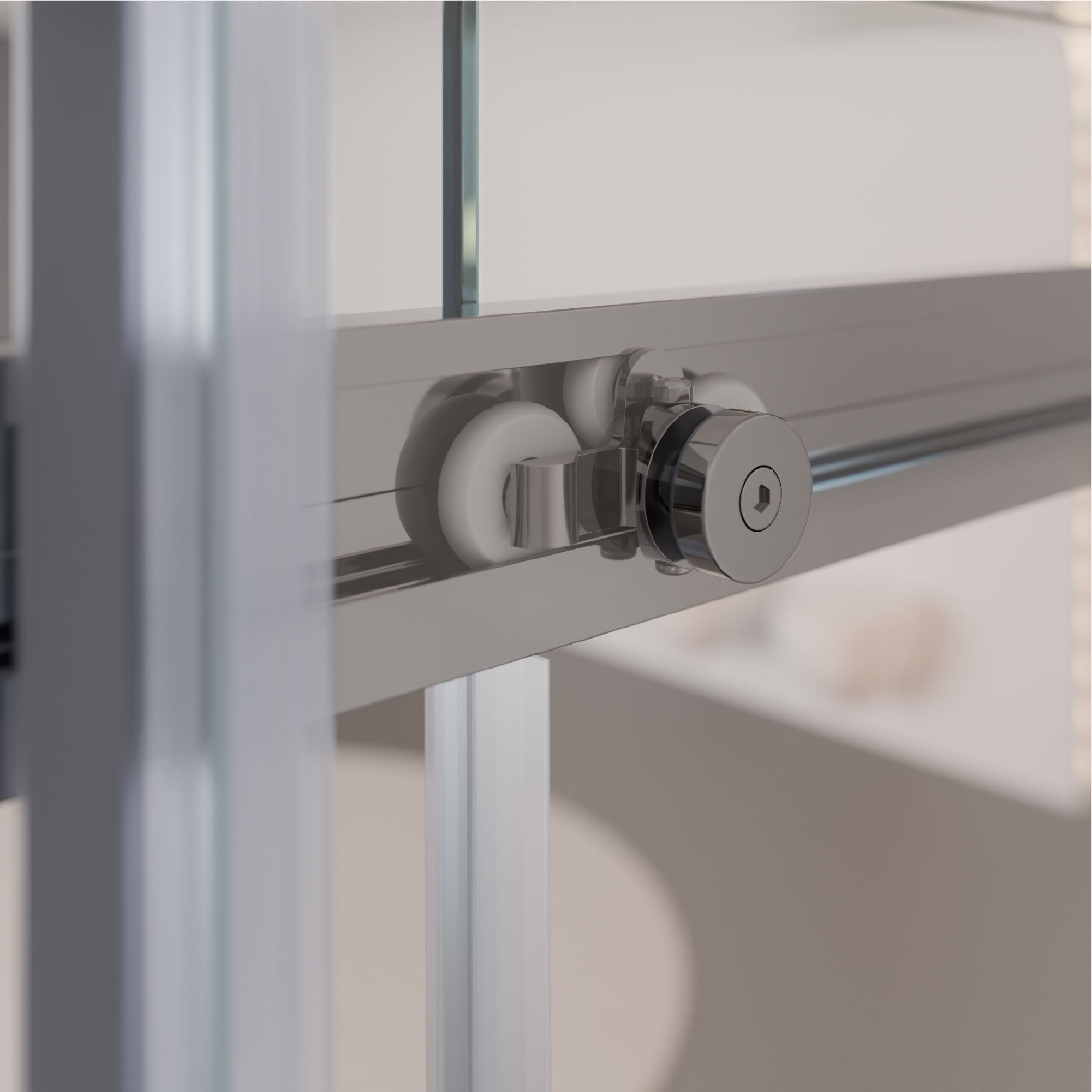 Shower Door Niche Door Kaylee with Sliding Door made of 6mm Tempered Clear Glass