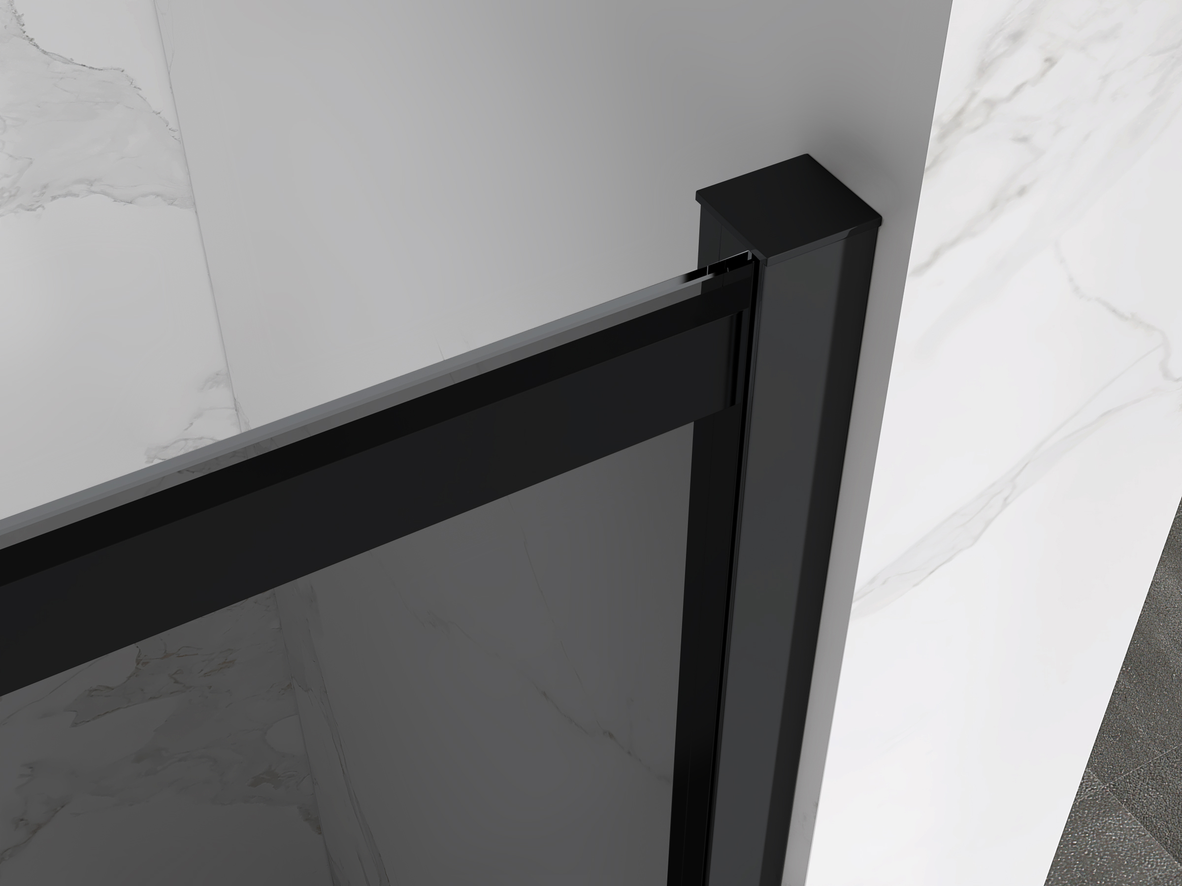 Corner Entry Kaylee with Sliding Doors Made of ESG Safety Glass